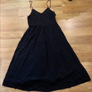 Black midi dress